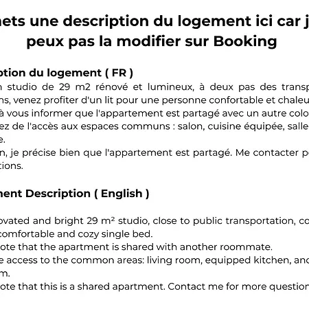 La Capsule Colocation Partage A Deux Personnes Maximum Homestay